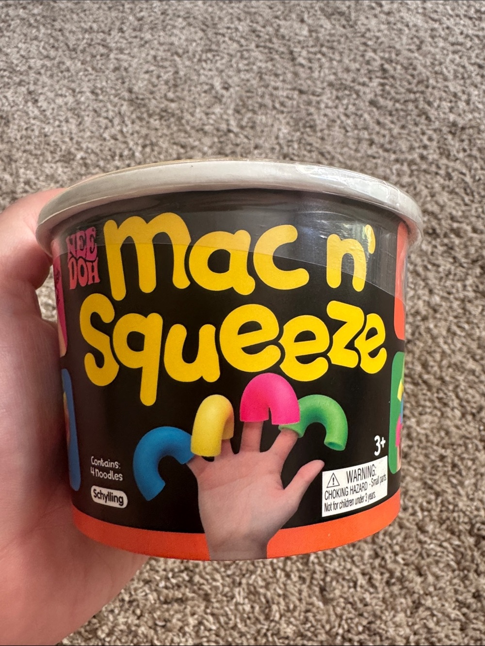 Schylling NeeDoh Mac n' Squeeze Squishy Toy Set - Multicolor